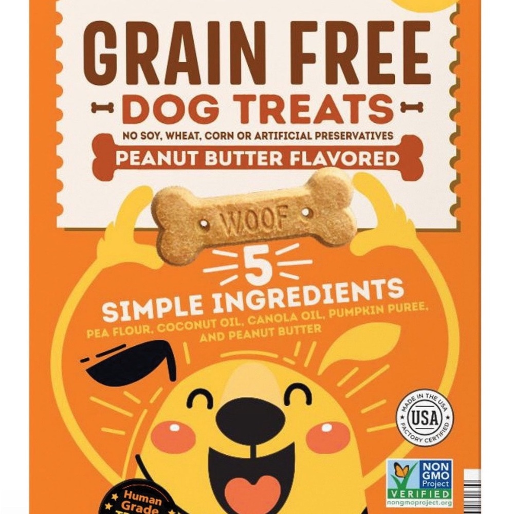 Members Mark Grain, Soy, Corn Free Peanut Butter Dog Treats Bones Biscuits 5 Lbs